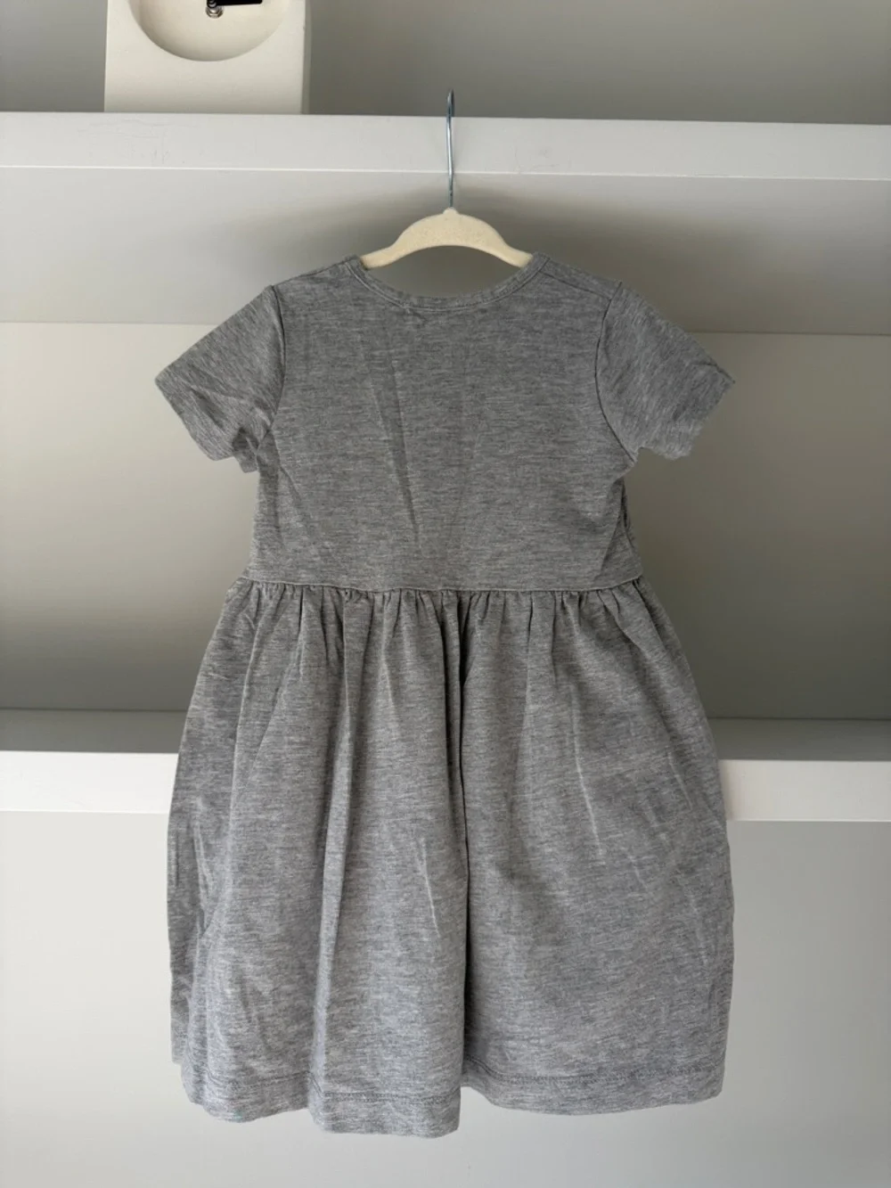 Haven Kids Bamboo Gray Short-Sleeve Pocket Dress - Picture 2 of 3
